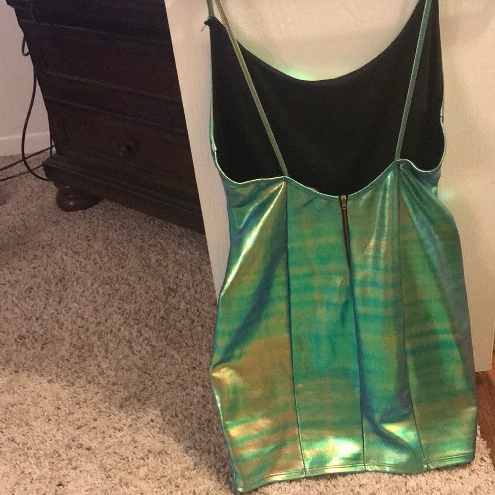 Mermaid colored dress!